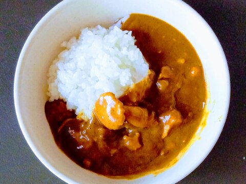 ハロウィンにも♡白しめじと鶏胸肉のチキンカレー